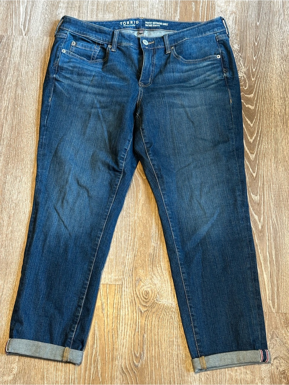 torrid Dark Indigo Boyfriend Jeans